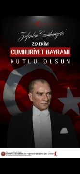 "29 EKİM CUMHURİYET BAYRAMI KUTLU OLSUN"